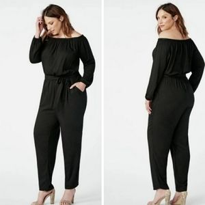Plus Size Belted Jumpsuit